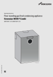 Greenstar 8000 F Combi operating instructions